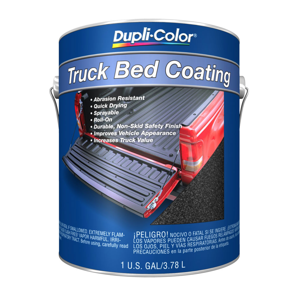 Duplicolor TRG250, Truck Bed Liner Coating, Black, 1 Gallon, Roll or Spray On - Picture 1 of 1