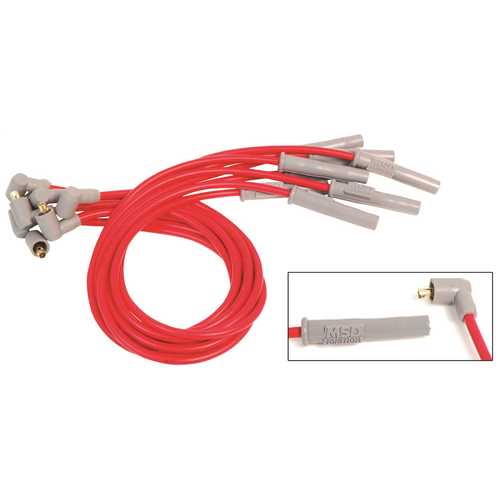 MSD Spark Plug Wire Set 31949; Super Conductor 8.5mm Red for Toyota 2.2/2.4L - Picture 1 of 1