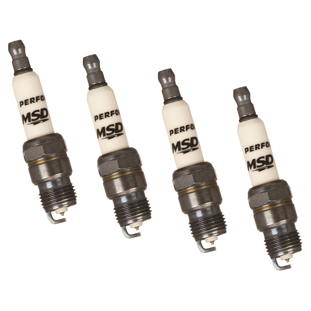 MSD Spark Plug 37224; Iridium 14mm 0.437 in. Tapered Resistor, 4pcs - Picture 1 of 1
