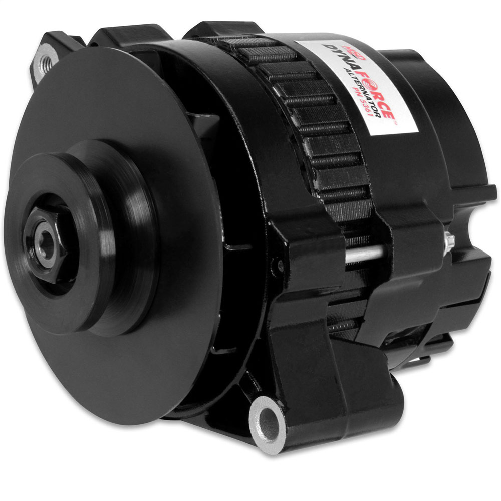MSD Alternator 5361; DynaForce 160 Amp Black Powdercoat CS130 Internal for Chevy - Picture 1 of 1